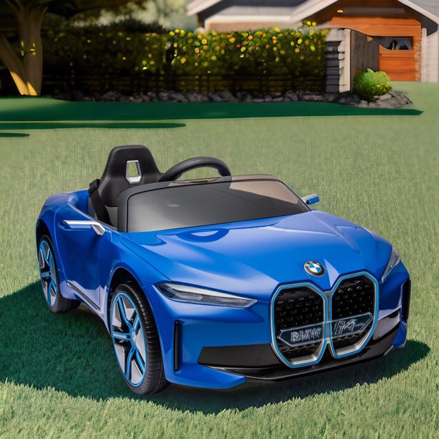 WUBEN Licensed BMW 12v Kids Electric Powered Ride on Toy Car with Remote Control for Child Blue