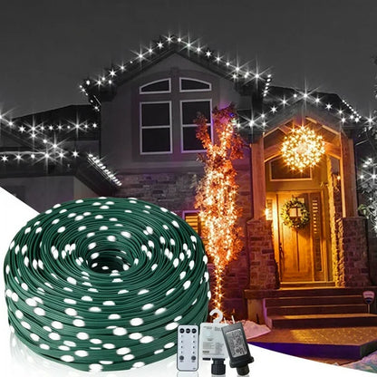 Cheelom Rope Party Decoration Lights Christmas Icicle Lights Outdoor Indoor 328 ft 1000 Led 8 Modes Timer Memory Function IP 67 Waterproof Clearance Sales