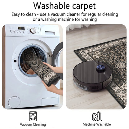 TECHVIDA Kitchen Rugs 3 Piece,Kitchen Mats for Floor, Non-Slip Machine Washable Rugs, Boho Farmhouse Hallway Doormat for Holiday