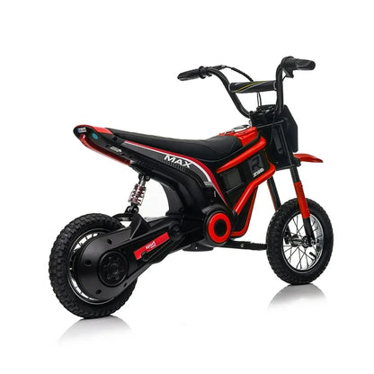 HNH 24v Ride on Motorcycles for Kids 350W Motocross Bike for Boys Age for 6-12, 14Mph, 2 Speeds, Hand-Operated Dual Brakes, Twist Grip Throttle