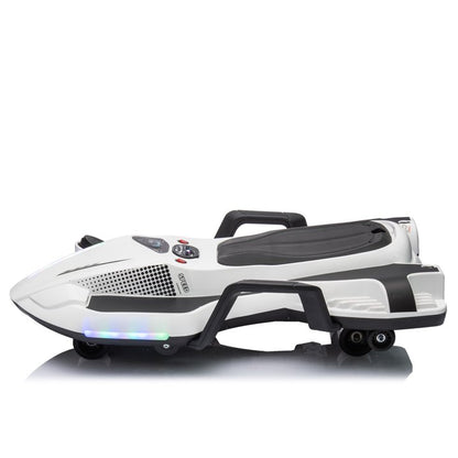 HNH 24V Ride on Toy for Big Kids, Ride on Drift Car with Helmet, Knee Pads,Elbow Pads,Tail light, Spray，6.9 Mph