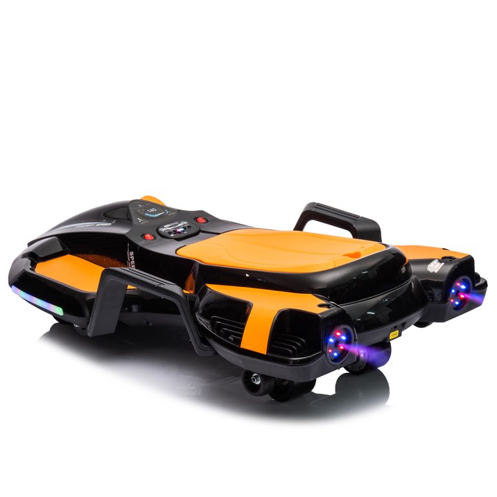 HNH 24V Ride on Toy for Big Kids, Ride on Drift Car with Helmet, Knee Pads,Elbow Pads,Tail light, Spray，6.9 Mph