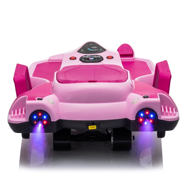 HNH 24V Ride on Toy for Big Kids, Ride on Drift Car with Helmet, Knee Pads,Elbow Pads,Tail light, Spray，6.9 Mph