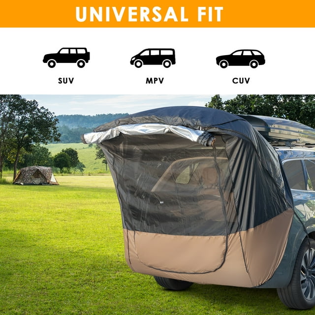 ELTPOWER Black Car Travel Tent Awning Small Car
