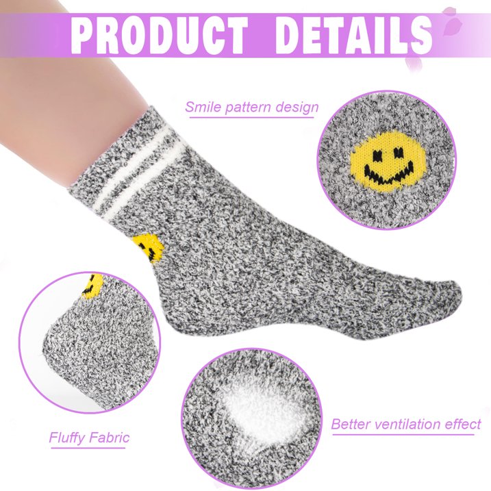 YOMYM Fuzzy Socks for Women Socks Sleep Winter Fluffy Socks