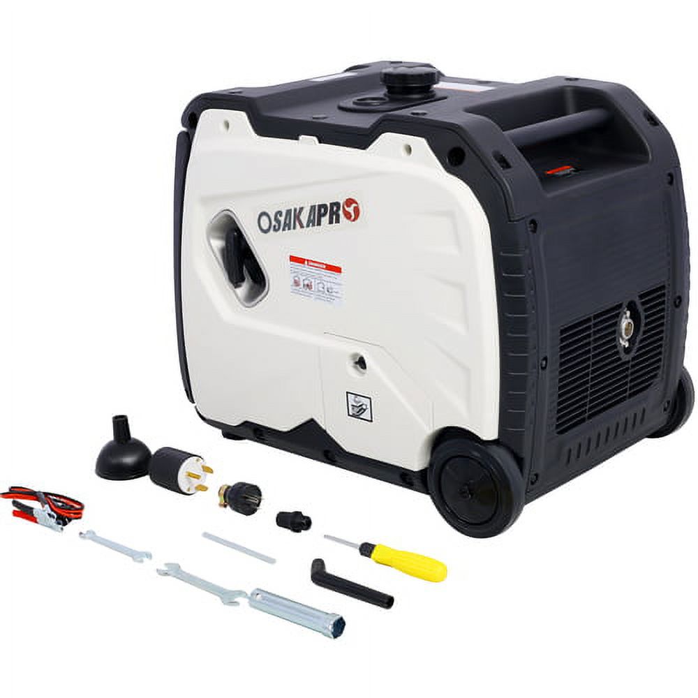 Eltpower Super Quiet Inverter Generator 4500w Gas Portable Generator Electric Start Foldable Handle with Wheel 212cc
