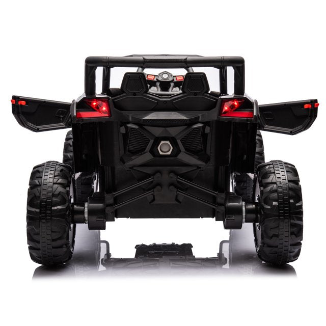 WUBEN 12V Ride on UTV Car with Remote Control, 4 Wheeler Electric Car for Kids, Kids UTV Ride on Car Battery Powered Electric Vehicles with High Low Speed Switch
