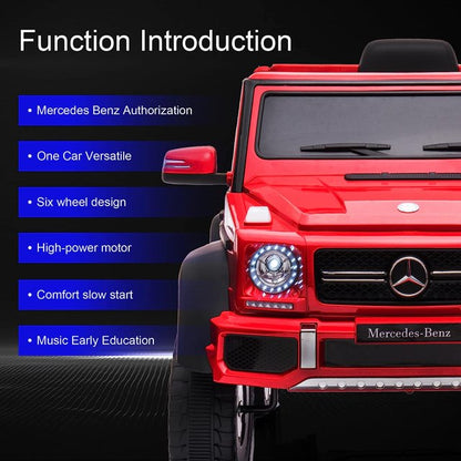 WUBEN 24V Electric Ride on Car for Kids Licensed Mercedes Benz Battery Powered Truck Car for Child with Remote Control 3 Speed