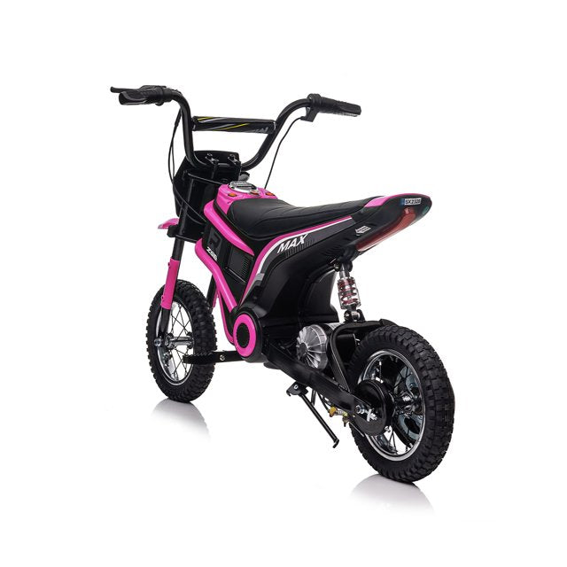 HNH 24v Ride on Motorcycles for Kids 350W Motocross Bike for Boys Age for 6-12, 14Mph, 2 Speeds, Hand-Operated Dual Brakes, Twist Grip Throttle