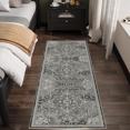TECHVIDA Kitchen Rugs 3 Piece Set,Kitchen Mats for Floor,Non-Slip Machine Washable, Boho Farmhouse Hallway Doormat for Holiday