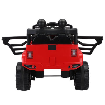 WUBEN 12V Kids Ride on Car Truck Battery Powered Electric Toy Car with Remote, Spring Suspension Red