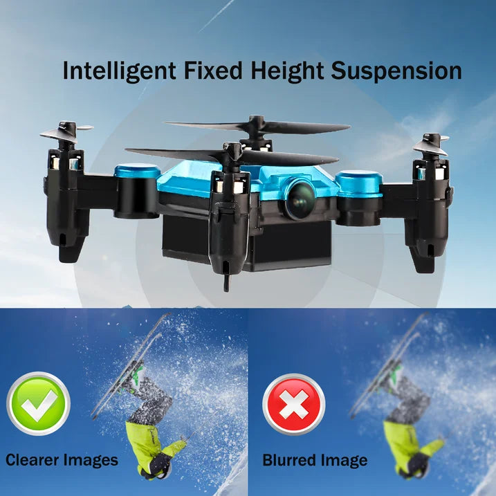 HNH Foldable Mini Drone with 4K Camera, RC Drone for Kids and Adults, FPV Drone Quadcopter with 360 Flip,Trajectory Flight-Gold