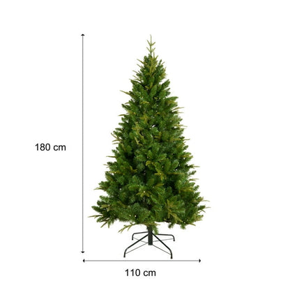 Cheelom 6ft Artificial Green Christmas Tree with 260 Led Lights Pvc Outdoor Christmas Decoration Christmas Gift Xmas Decorations Clearance Sale