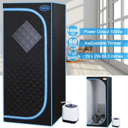 Cheelom Weight Loss Sauna Tent Portable Full Body Steam Sauna Box Sauna Tent with Folding Chair Walking Sauna