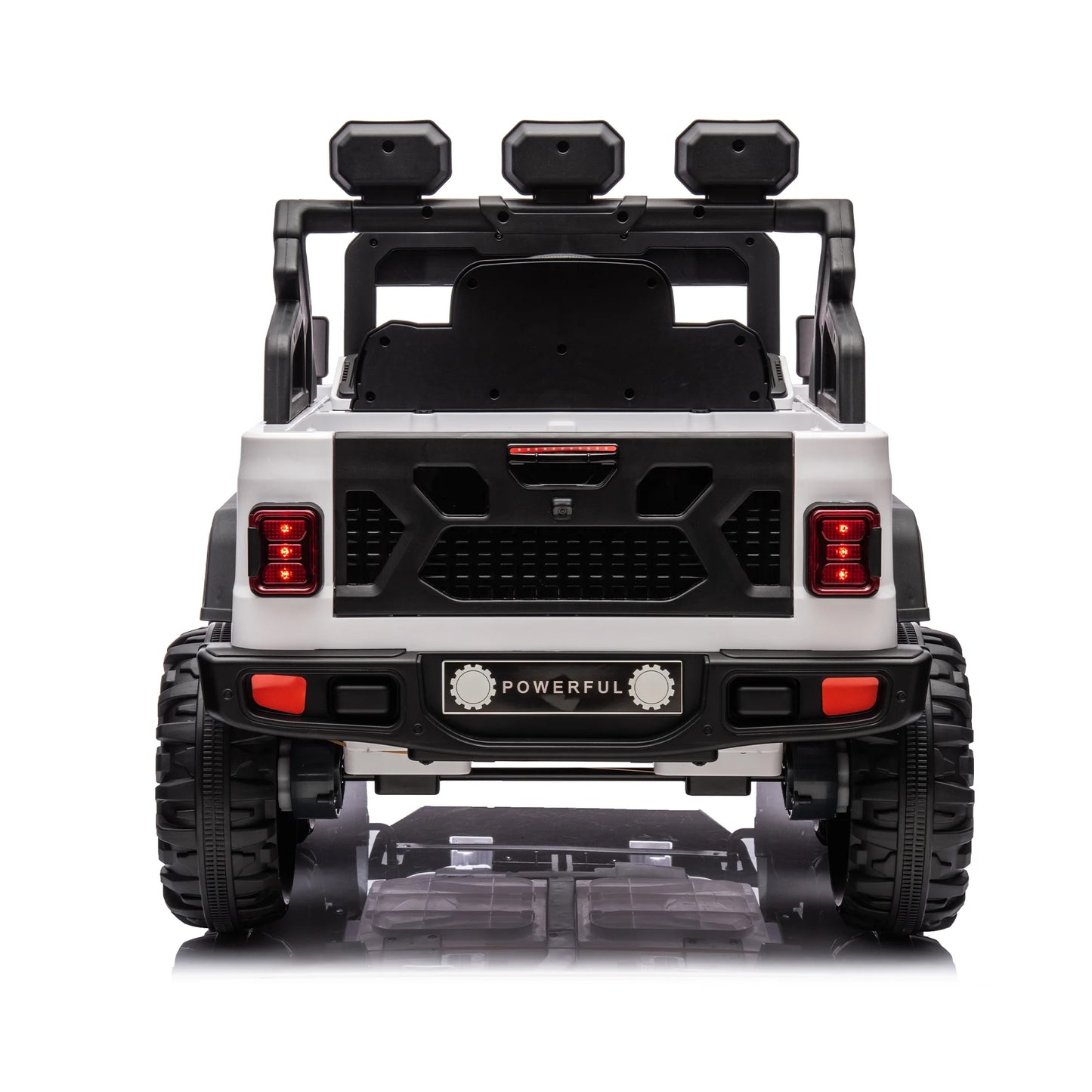24V Ride on Large PickUp Truck Car for Kids,Ride On 4WD Toys with Remote Control,White,3-8 years old