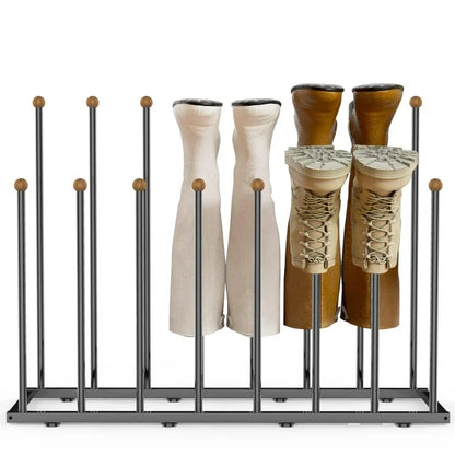Werseon Boot Rack Organizer for 8 Pairs, Metal Shoe Rack Boot Organizer Shoe Storage Fit for Tall Boots (Upgrade)