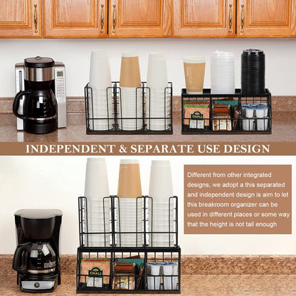 K Cup Organizer, Wooden Coffee Pod Holder, Coffee Pod Holder Is a Combination Of Wood And Iron