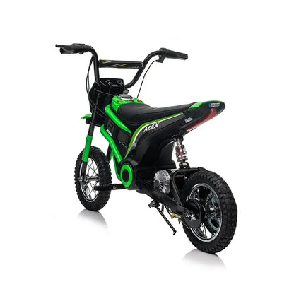 HNH 24V 350W Electric Dirt Bike Ride on Toy Motorcycle for Kids Age for 6-12, 14Mph, 2 Speeds, Hand-Operated Dual Brakes, Twist Grip Throttle，MP3