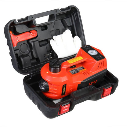 ELTPOWER Electric Car Jack,5 Ton 12V Hydraulic Jack Lift,Built-in Inflatable Pump,and LED Light for SUV MPV Sedan Truck Change Tires Garage Repair