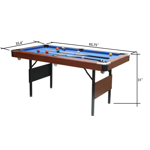 Cheelom 5.5Ft Folding Pool Table Billiard Table Indoor Game Talbe Table Games Family Movemen