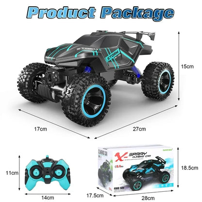 HNH RC Car,1:16 Scale Remote Control Monster Truck with Spray Function, All Terrain off Road RC Monster Vehicle Truck for Child,20+ Km/h