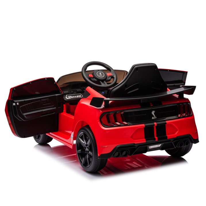 HNH Ford Mustang Shelby GT500 12V Ride on Car for Kids,Battery Powered Electric Car with Remote Control