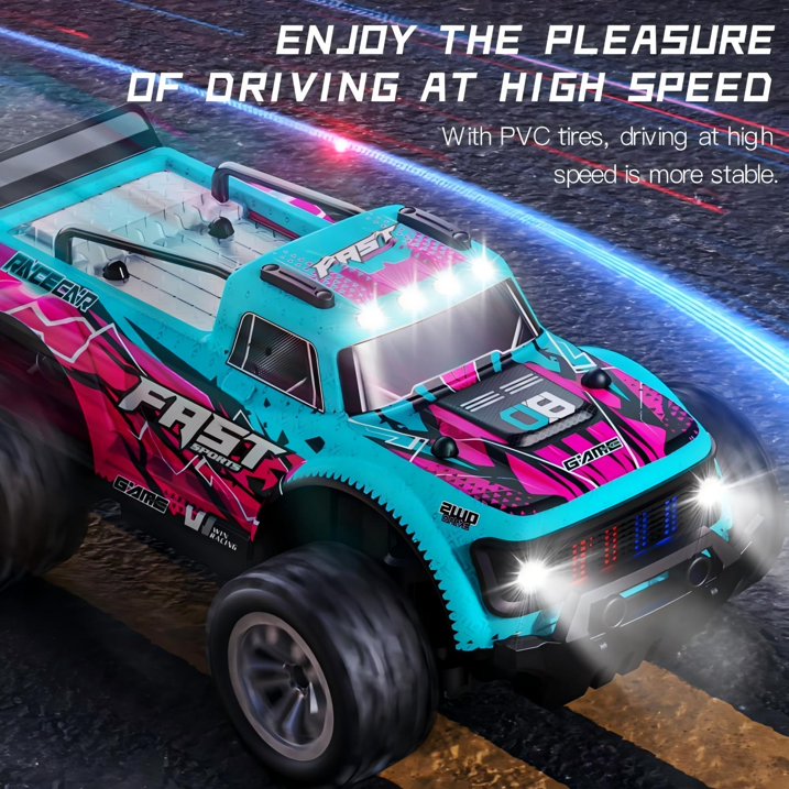 ZOGYMOZ 1:20 Scale Remote Control Car - High Speed 20KM/H RC Monster Truck, 2.4GHz Off-Road Racing Toy, 2WD All-Terrain Vehicle for Kids Boys