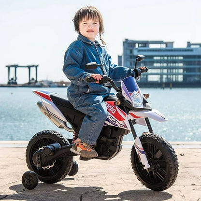NH 12 V Kids Electric Motorcycle , Battery Powered Ride on Motorcycle for Child with LED Lights