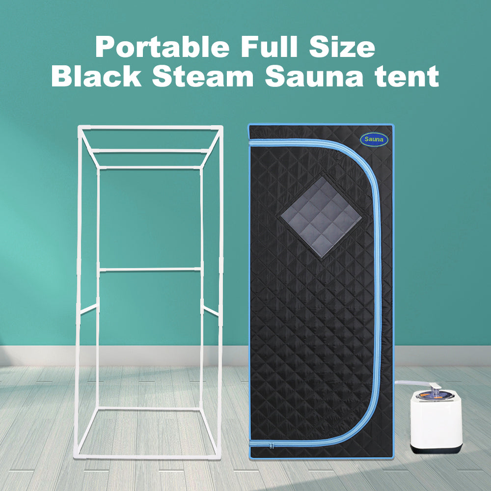 Cheelom Weight Loss Sauna Tent Portable Full Body Steam Sauna Box Sauna Tent with Folding Chair Walking Sauna