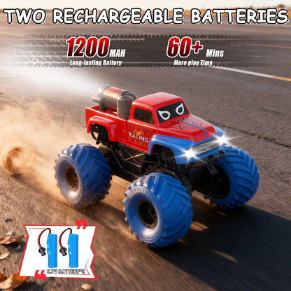 ZOGYMOZ 1:16 Waterproof Rc Car, Amphibious Remote Control Car, 4WD All Terrain Off-Road Monster Truck Toy for Kids Gifts Presents