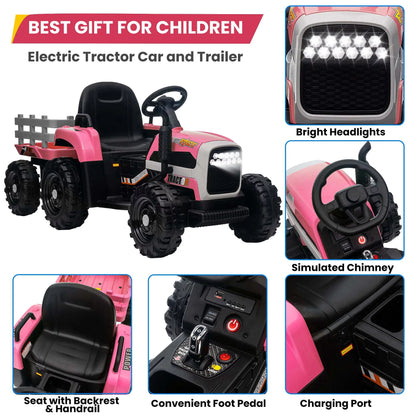 Spoway 12v Kids Ride on Truck, 2 Seater Powered Ride on Toy Car with Remote
