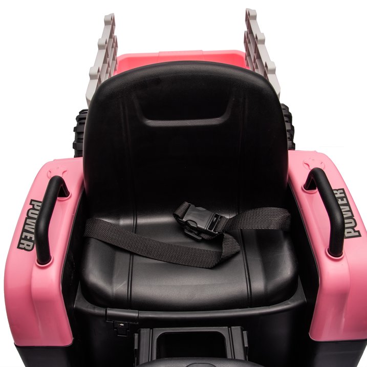 HNH 24V Ride on Toy,Kids Ride On Tractor with Trailer & Remote,Electric Car Toy with Bluetooth