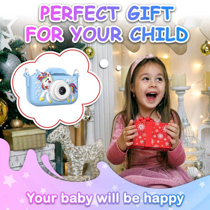 HNH Camera for Kids with Three Games,Toddler Camera with 64GB, Kids Toys for Girls