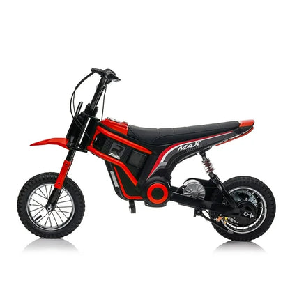 HNH 24v Ride on Motorcycles for Kids 350W Motocross Bike for Boys Age for 6-12, 14Mph, 2 Speeds, Hand-Operated Dual Brakes, Twist Grip Throttle