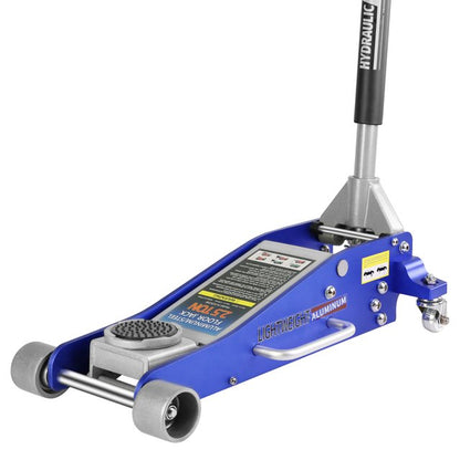 ELTPOWER Hydraulic Low Profile Aluminum and Steel Racing Floor Jack with Dual Piston Quick Lift Pump 2.5 Ton