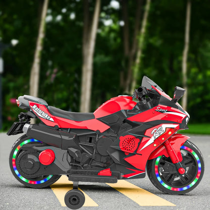 Zogymoz Motorcycle for Kids, 12V Kids Motorcycle Ride on for Childs 3-6 Years ,Powered Ride-ons Toy Gift-Red
