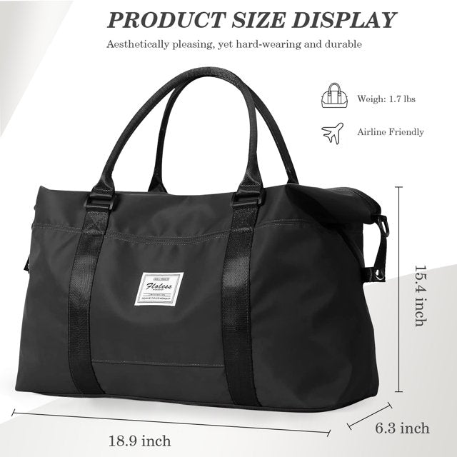 YOMYM Travel Duffel Bags for Women,Weekender Overnight Bag with Wet Pocket & Toiletry Bag