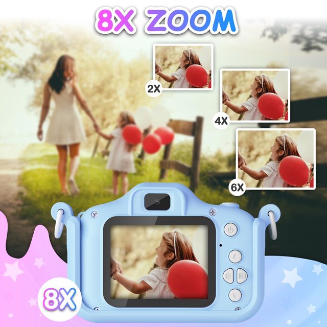 HNH Camera for Kids with Three Games,Toddler Camera with 64GB, Kids Toys for Girls