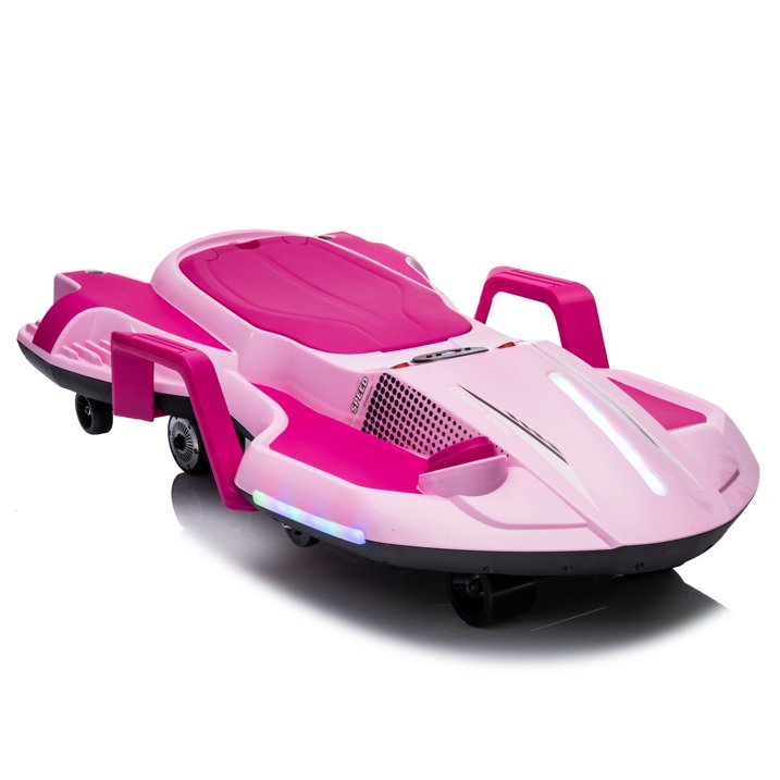 HNH 24V Ride on Toy for Big Kids, Ride on Drift Car with Helmet, Knee Pads,Elbow Pads,Tail light, Spray，6.9 Mph