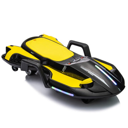 HNH 24V Ride on Toy for Big Kids, Ride on Drift Car with Helmet, Knee Pads,Elbow Pads,Tail light, Spray，6.9 Mph