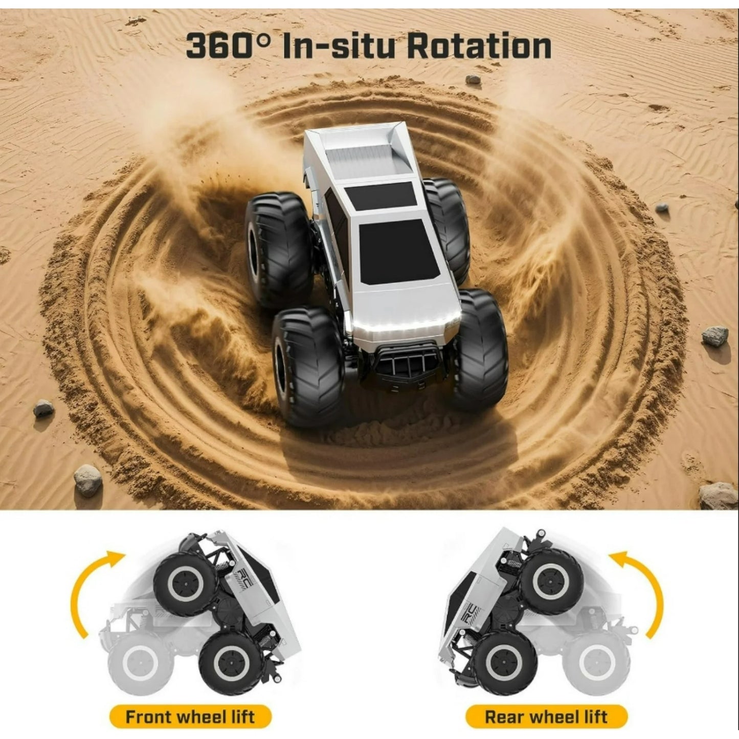 HNH 1:16 4WD Waterproof RC Trucks Toy RC Cars for All Terrain,Hobby Monster Truck Toys Vehicles Kids Gifts for Boys/Girls Age 6+