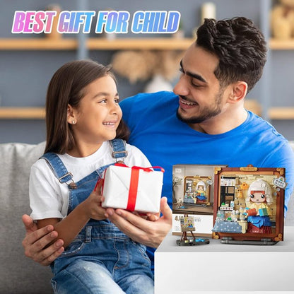 Mini Blocks, 787 PCS Kids Building Toys DIY Painting Model Set, STEM Building Block Kits for Adults Kid (Milkmaid)