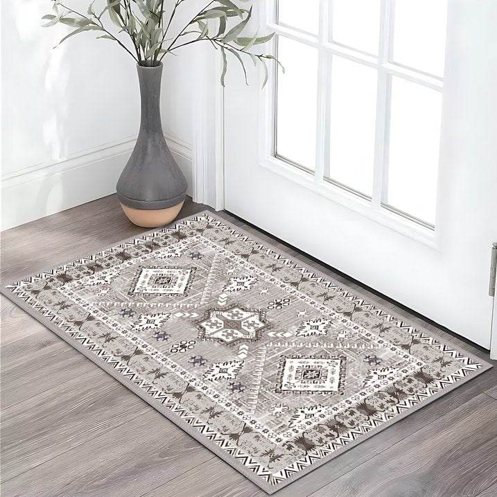 TECHVIDA Kitchen Rugs 3 Piece Set,Kitchen Mats for Floor,Non-Slip Machine Washable, Boho Farmhouse Hallway Doormat for Holiday