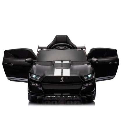 HNH 12V Electric Ride on Car for Kids - Licensed Ford Mustang Shelby GT500 12V 7AH Battery Powered Kids Car with Remote Control for Boys Girls Gift