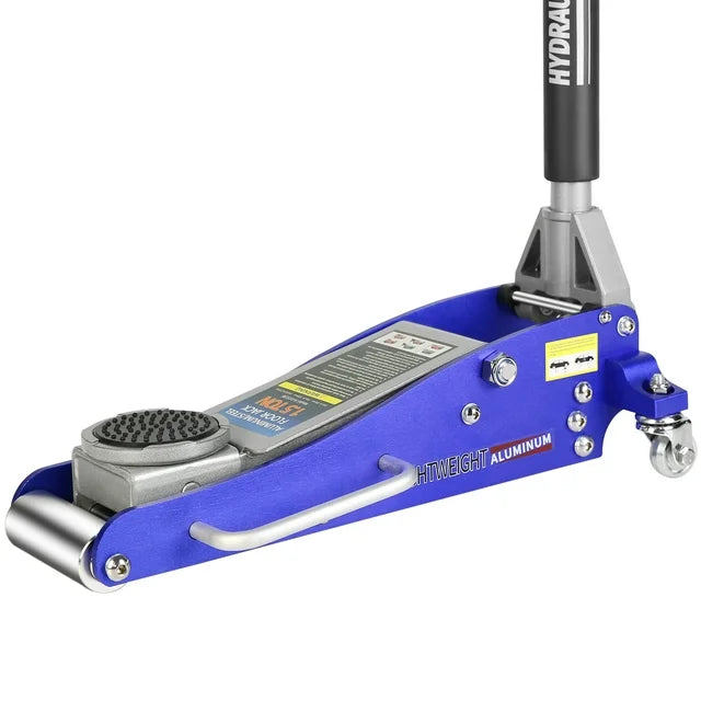 ELTPOWER Hydraulic Low Profile Aluminum and Steel Racing Floor Jack with Dual Piston Quick Lift Pump 1.5 Ton