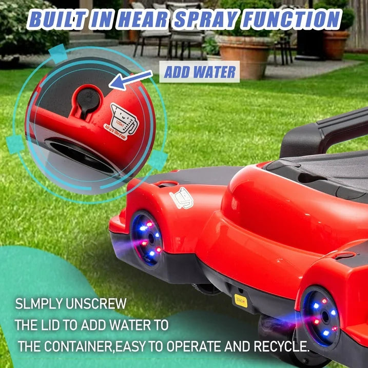 HNH 24V Ride on Drift Car, 7 Mph Ride on Toy for 6-15 Yaers Big Kids, Electric Go Kart, Including Helmet,Knee Pads,Elbow Pads,Tail light, Spray, Maximum Load 110 LBS