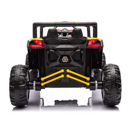 WUBEN 12V Ride on Toys, Battery Powered Electric UTV with Remote Control,Kids Electric Car with 3-Point Safety Harness, Ride on Truck Car for Boys Girls