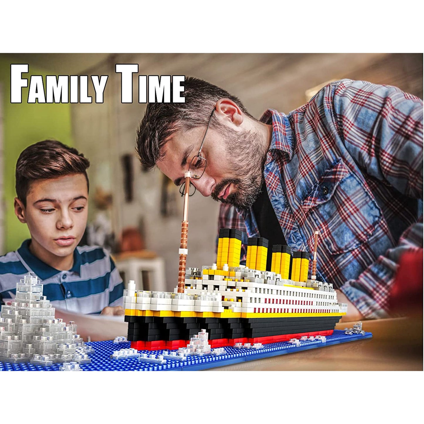 ZOGYMOZ Titanic Micro Mini Building Blocks Set, 1912Pcs Ship Model Building Bricks, 3D Puzzle Sets DIY Educational Toys Gift for Adults and Kids