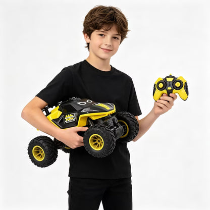 HNH 1:16 Big Monster Trucks Remote Control Car, 4WD RC Car for Kids, High-speed RC Vehicle with Two Battery