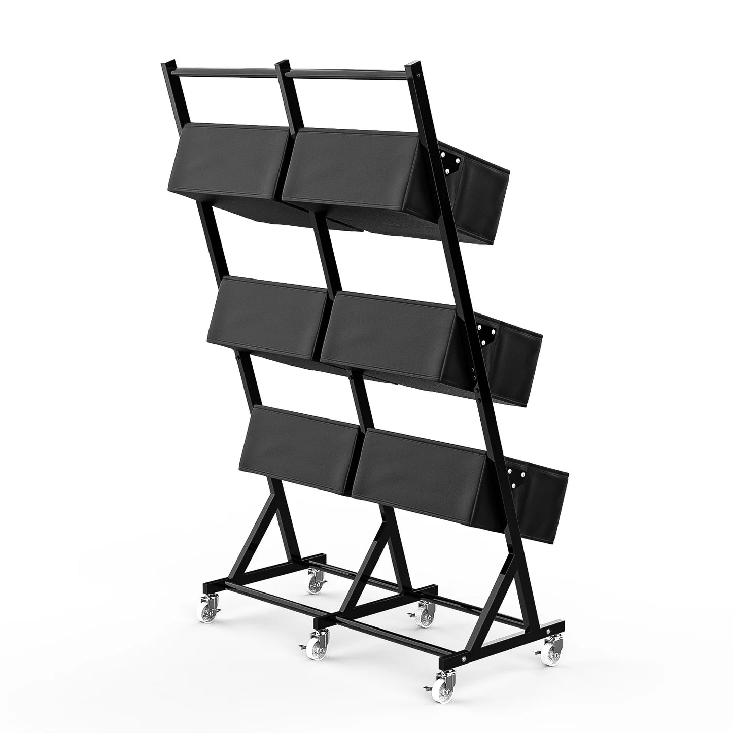 Techvida Fruit Basket Rack Kitchen Pantry Organizers and Storage,Stackable Metal Wire Basket Stand Cart For Fruit Vegetable Snacks Jars Bins Containers Organization,Black